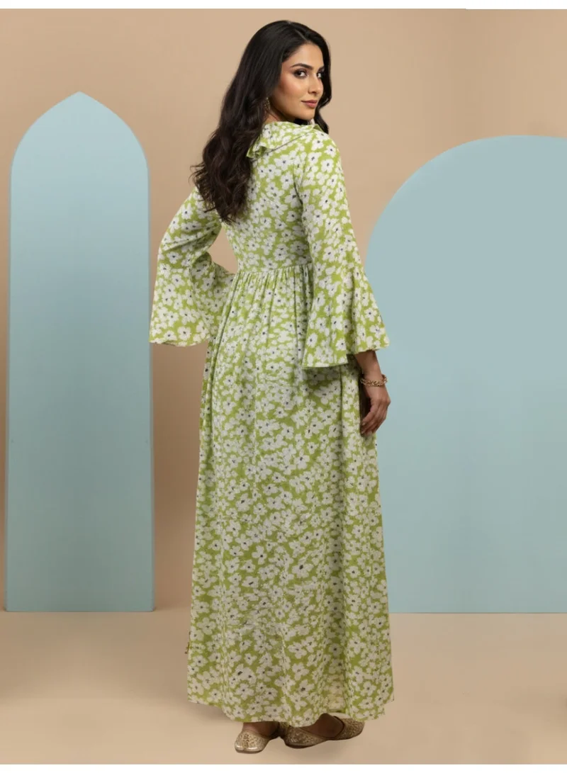 Alaya Women Printed  Cotton Jalabiya-AL4008